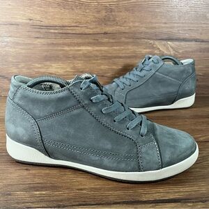 DANSKO Onyx Gray Leather Mid Top Sneakers Women’s Size 9.5 (40) Shoes